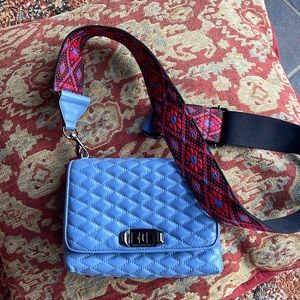 Rebecca Minkoff bohemian strap purse.